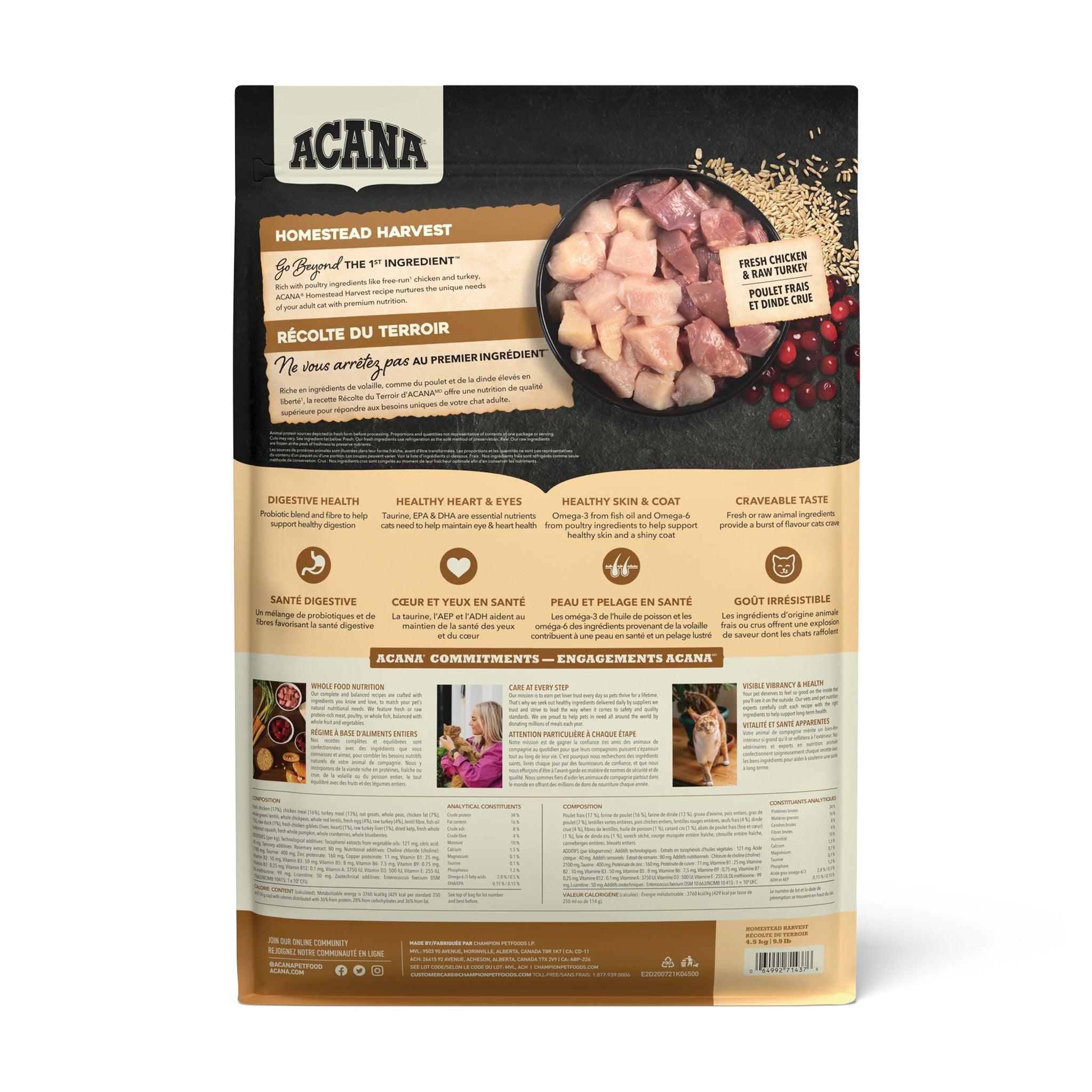 Acana Premium Cat Food Homestead Harvest Recipe - Image 5