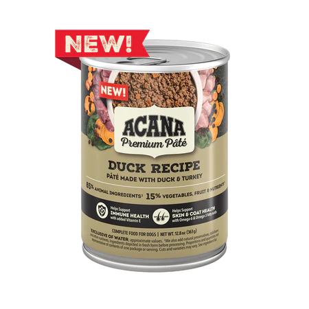 Acana Premium Pate Duck Wet Dog Food Recipe