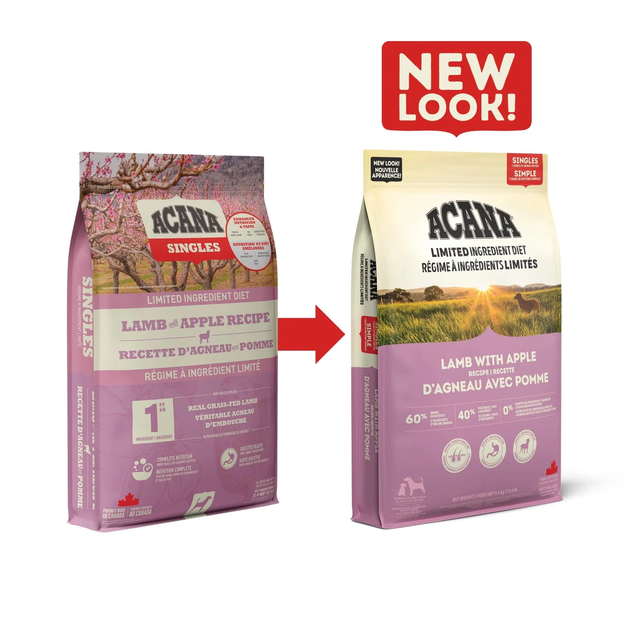 Acana Singles Limited Ingredient Diet Lamb & Apple Dog Food Recipe - Image 2
