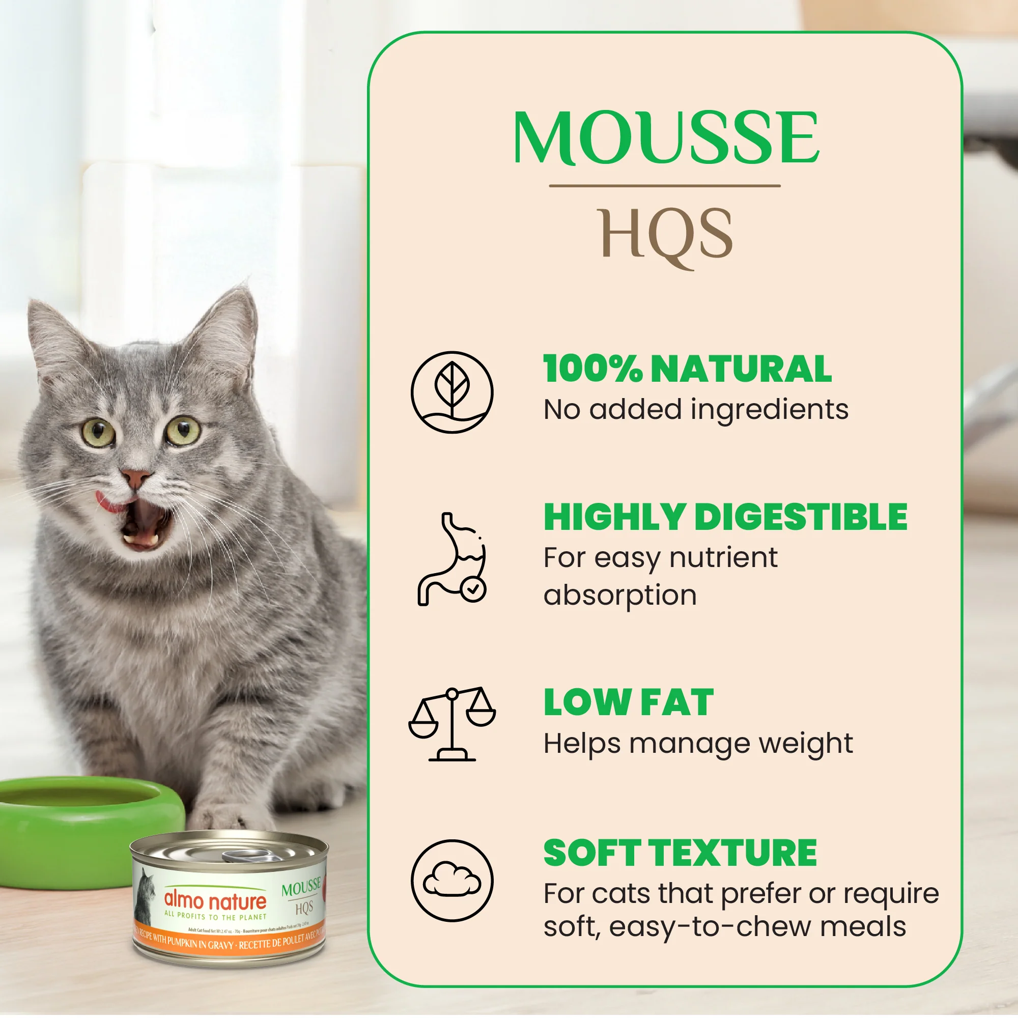 Almo Nature HQS Mousse Chicken With Pumpkin in Gravy - Image 3