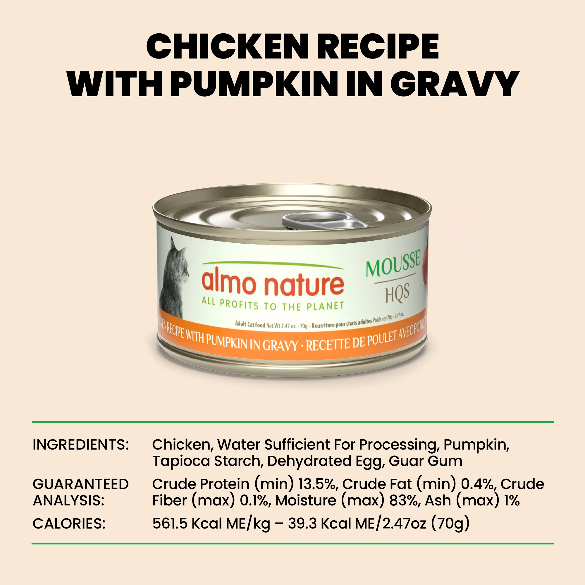 Almo Nature HQS Mousse Chicken With Pumpkin in Gravy - Image 6