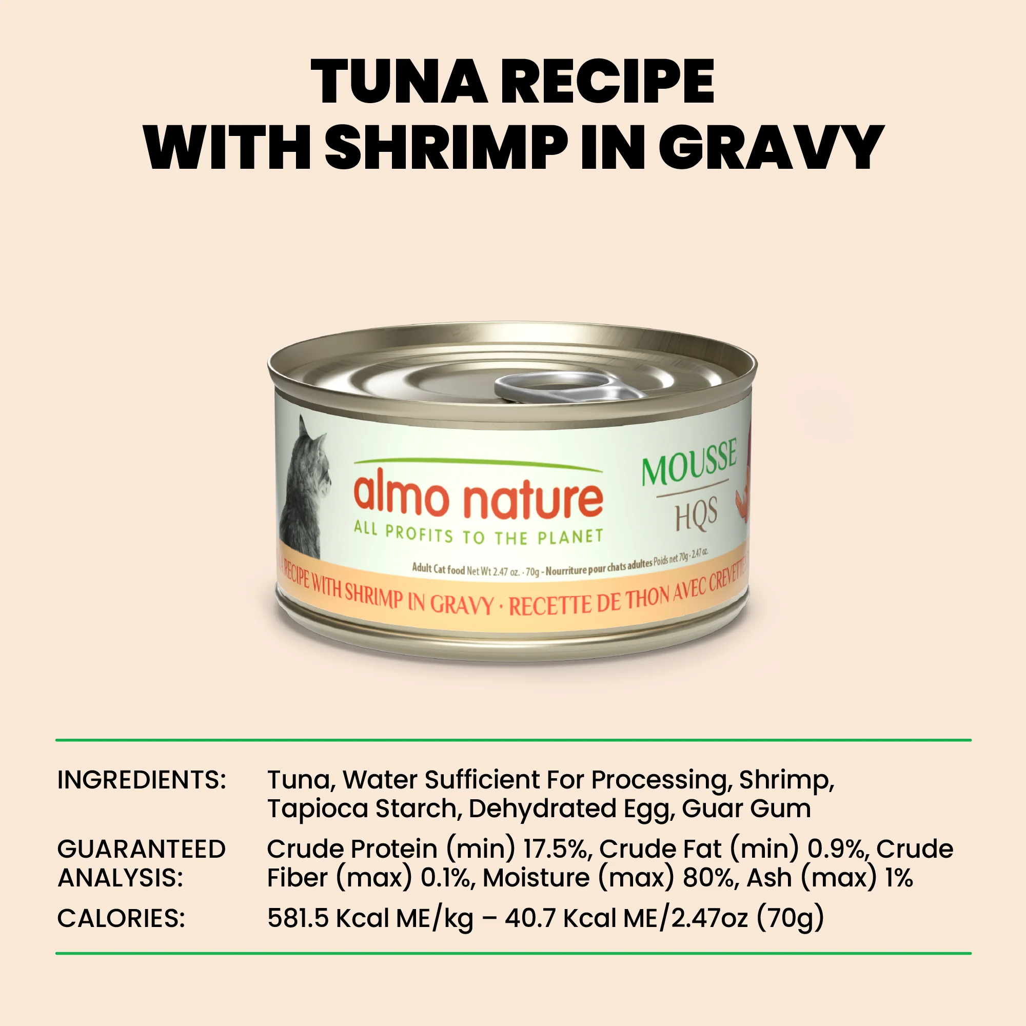 Almo Nature HQS Mousse Tuna With Shrimp In Gravy - Image 6