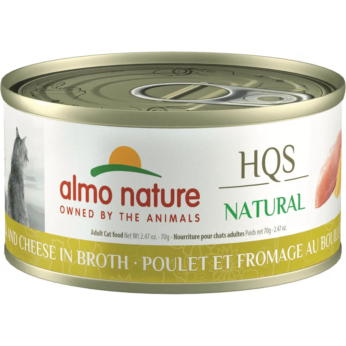Almo Nature HQS Natural Chicken & Cheese Adult Grain-Free Canned Cat Food - Image 10