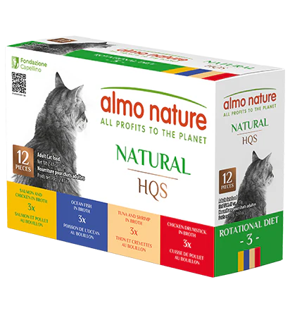 Almo Nature HQS Natural Rotational Diet Fish Selections & Chicken Drumstick