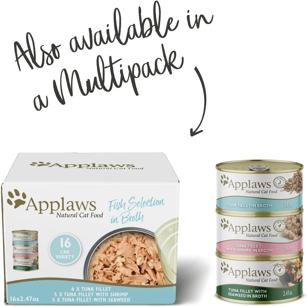 Applaws Tuna Fillet with Shrimp Canned Cat Food - Image 6