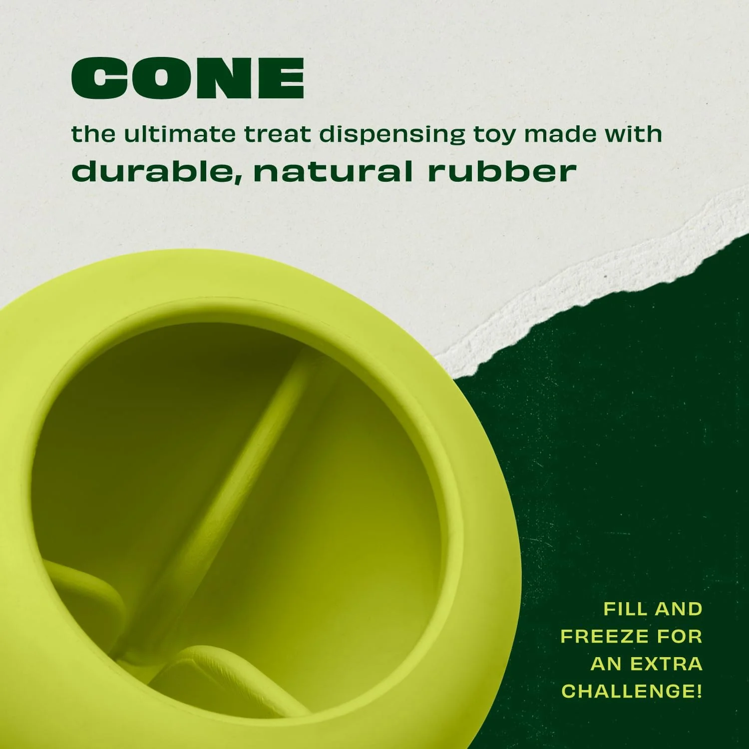 Benebone Natural Rubber Cone Dog Toys - Image 4