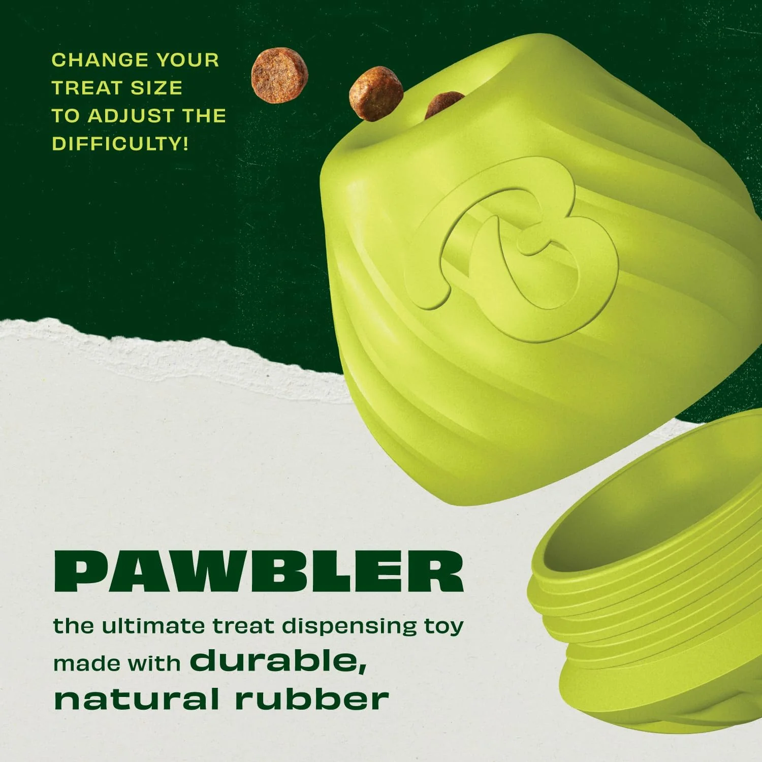 Benebone Natural Rubber Pawbler Dog Toy - Image 4