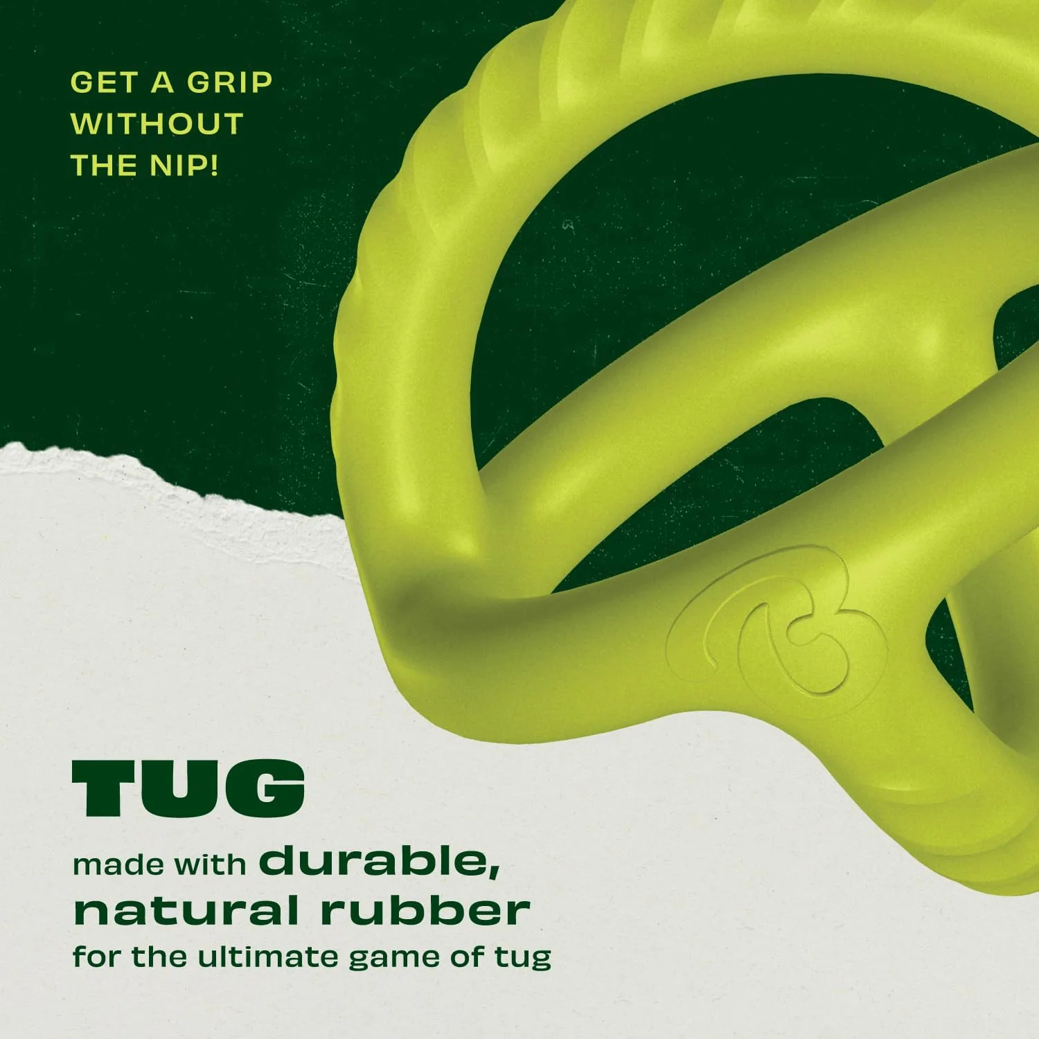 Benebone Natural Rubber Tug Dog Toy - Image 3