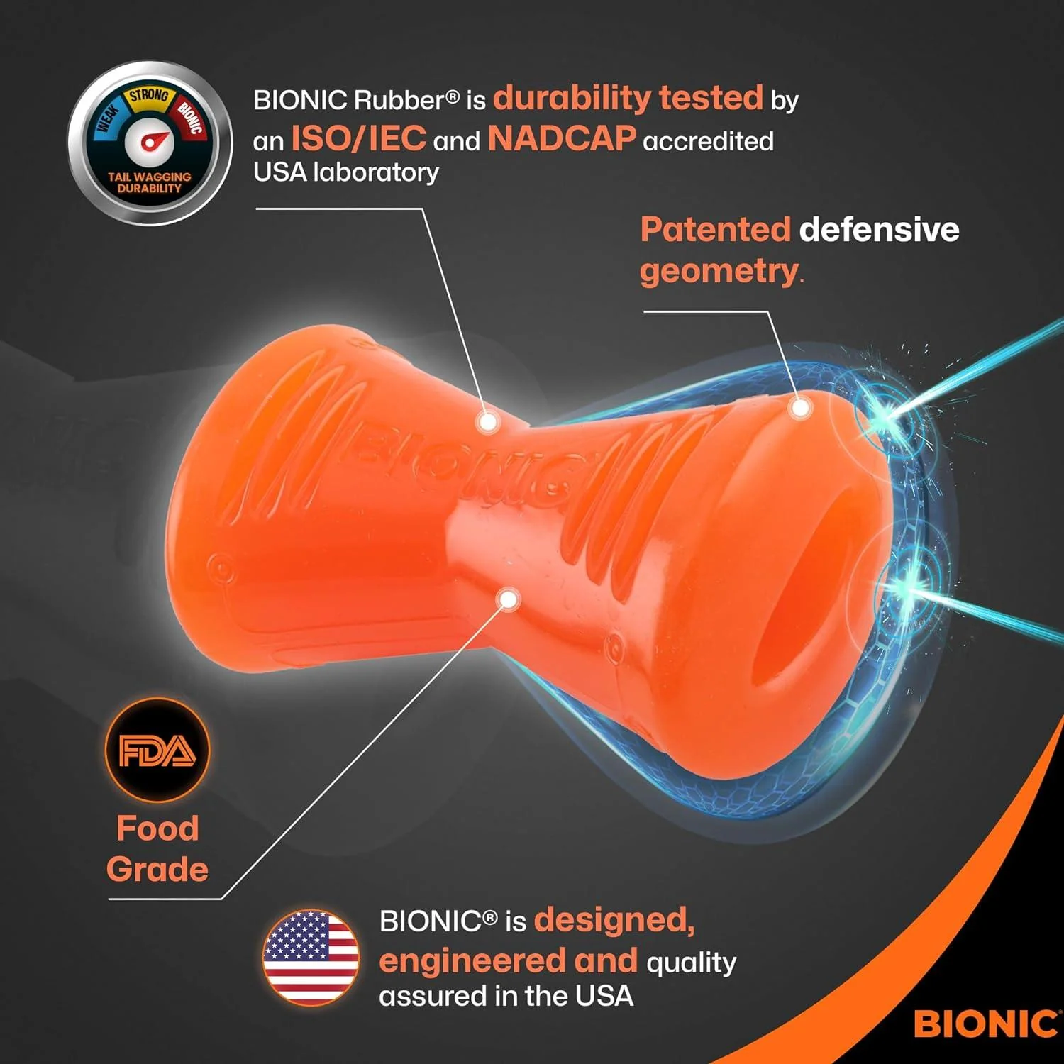 Bionic Rubber Dog Bone - Image 2