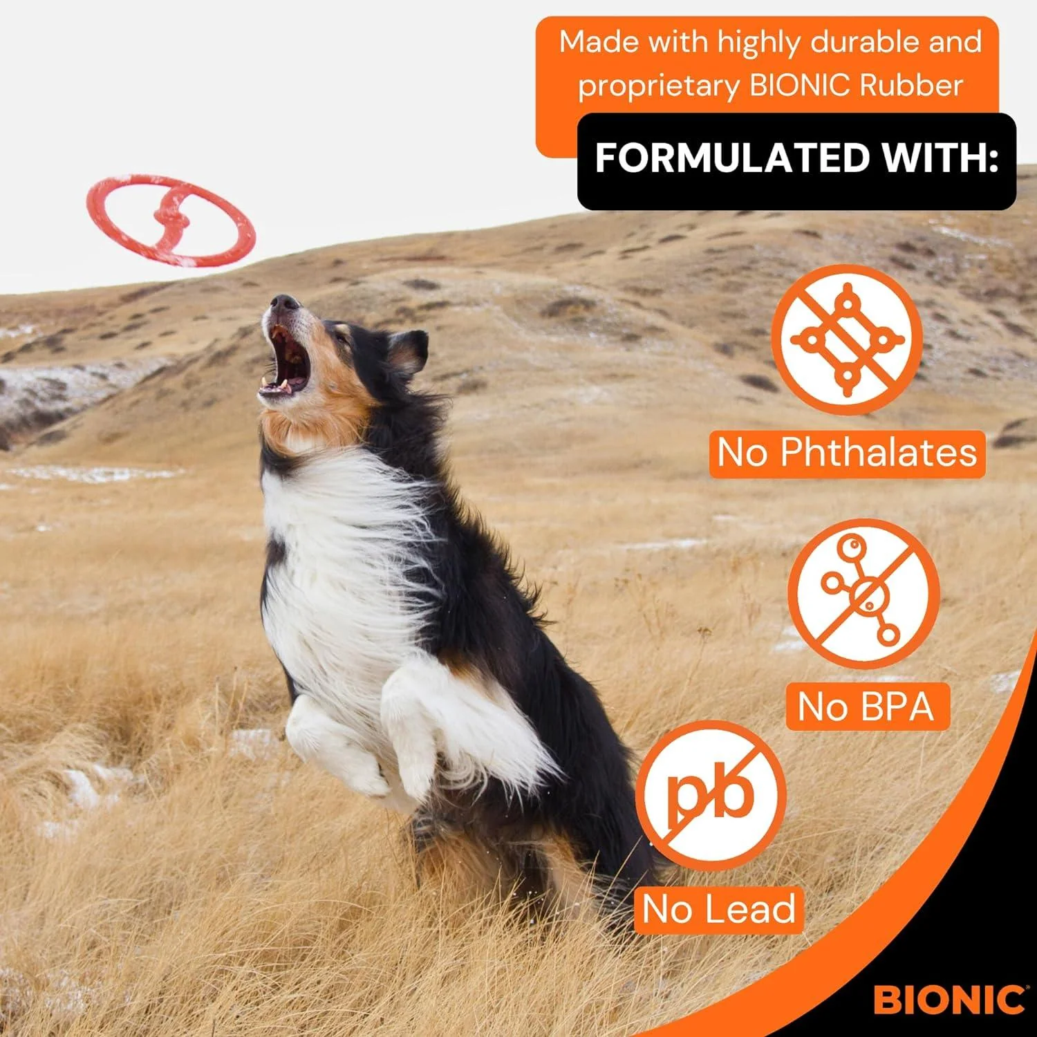 Bionic Rubber Toss-N-Tug Ring Dog Toy - Image 4