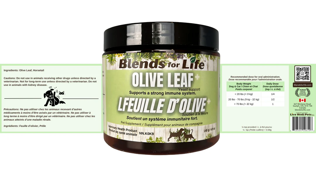 Blends For Life Green Olive Leaf+ Supplement For Dogs - Image 4