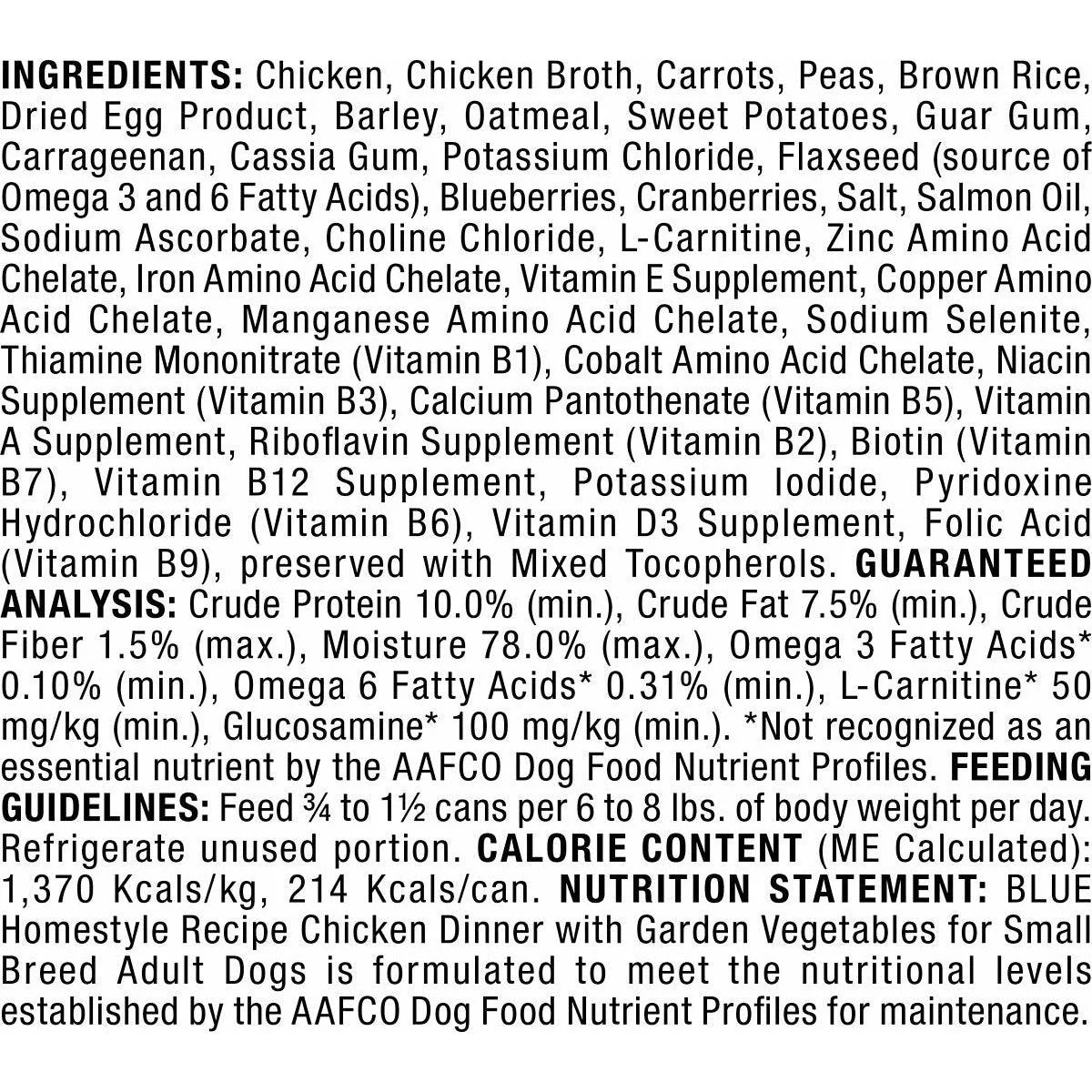 Blue Buffalo Homestyle Dog Wet Food Small Breed Chicken Dinner - Image 6