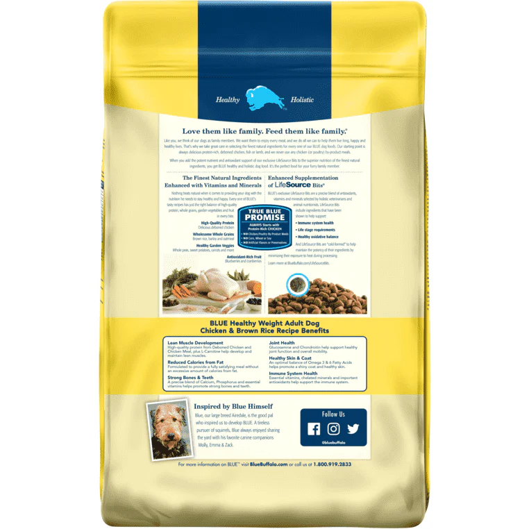 Blue Buffalo Life Protection Dog Food Healthy Weight Chicken & Brown Rice - Image 8