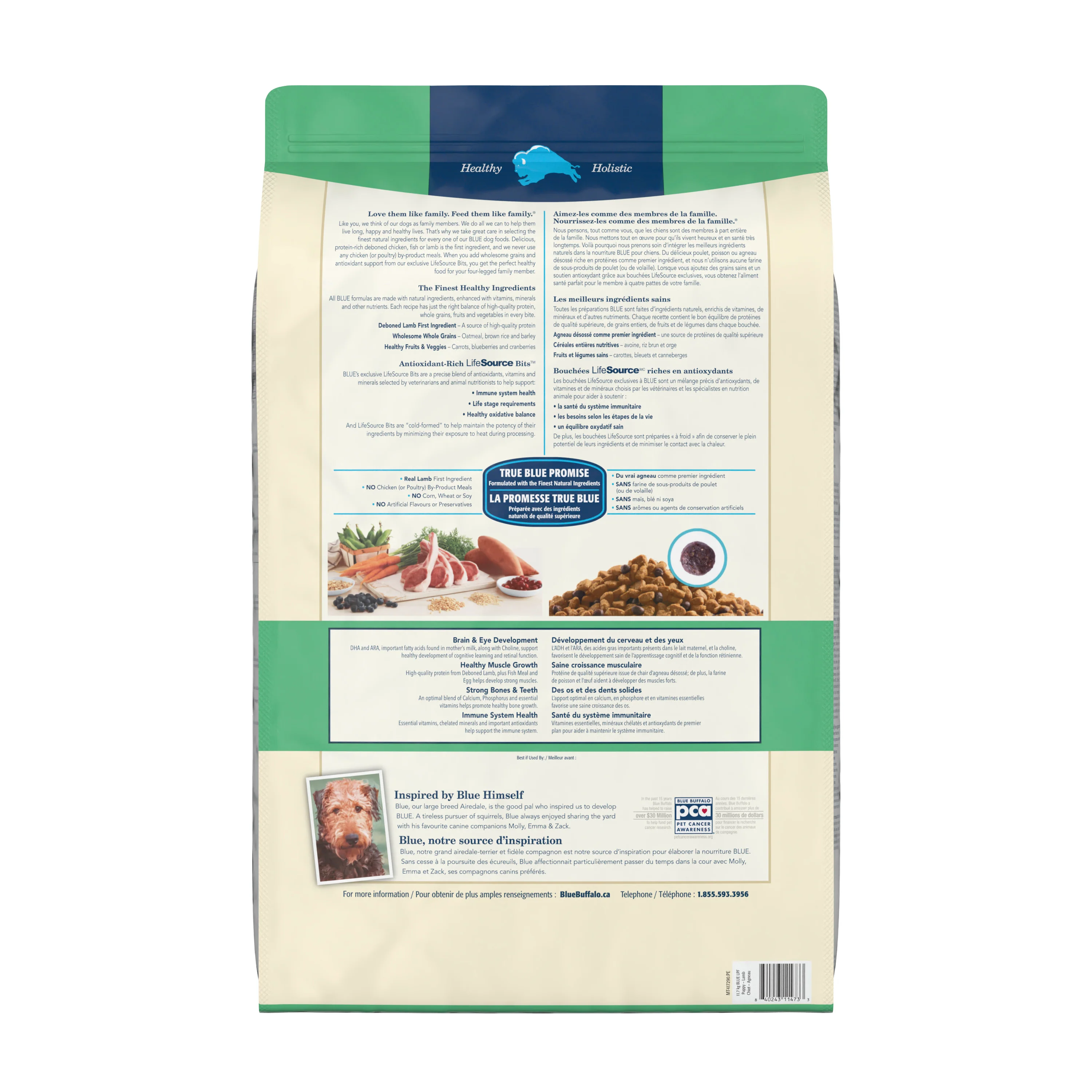 Blue Buffalo Life Protection Dog Food Lamb & Oatmeal Puppy - Image 3