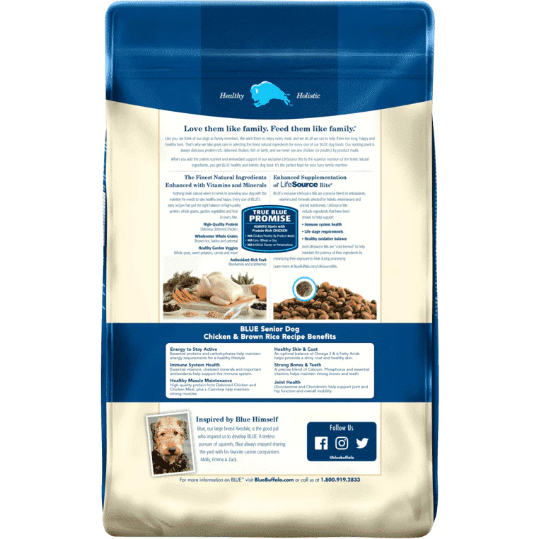 Blue Buffalo Life Protection Dog Food Chicken & Brown Rice Senior - Image 8