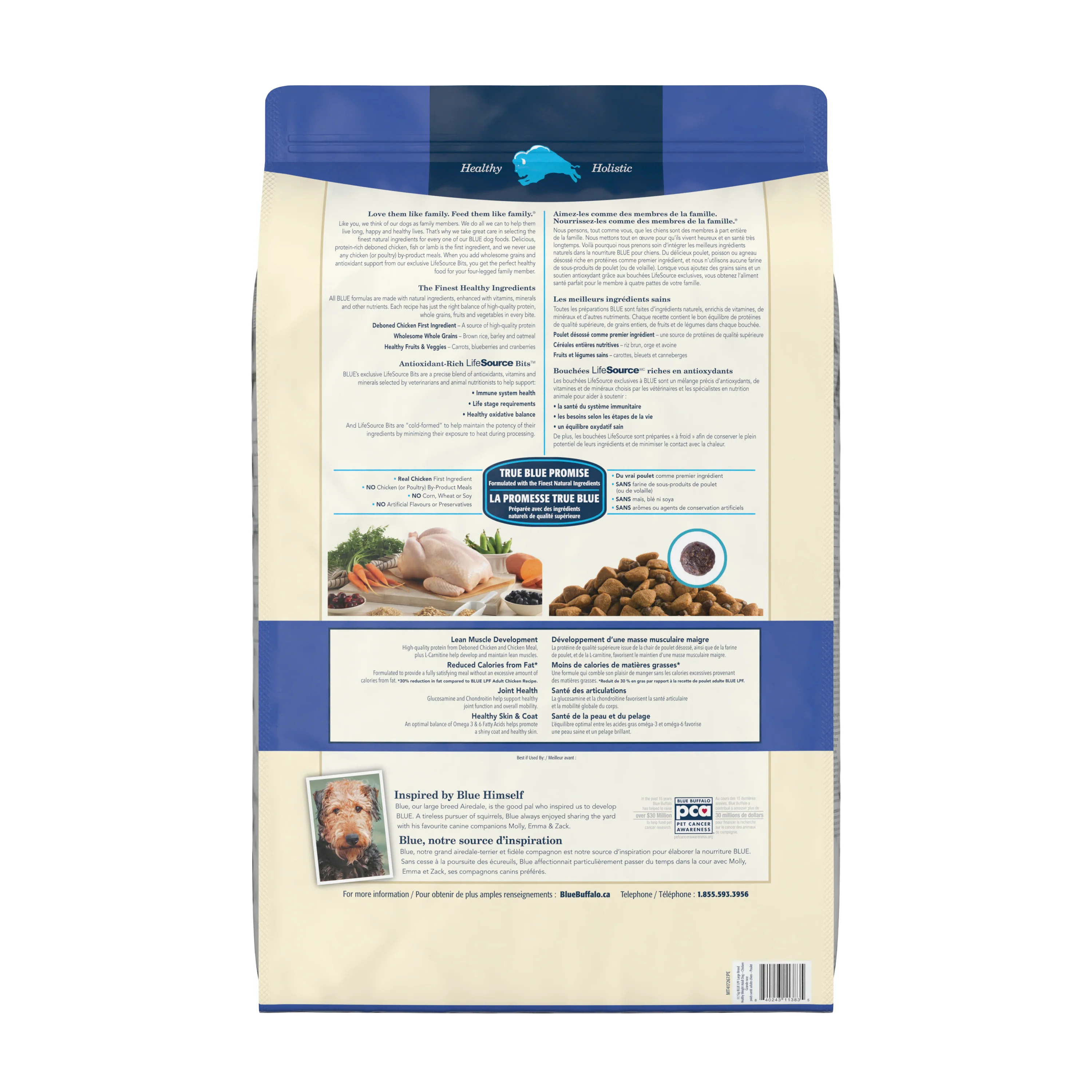 Blue Buffalo Life Protection Dog Food Large Breed Weight Control Chicken & - Image 2