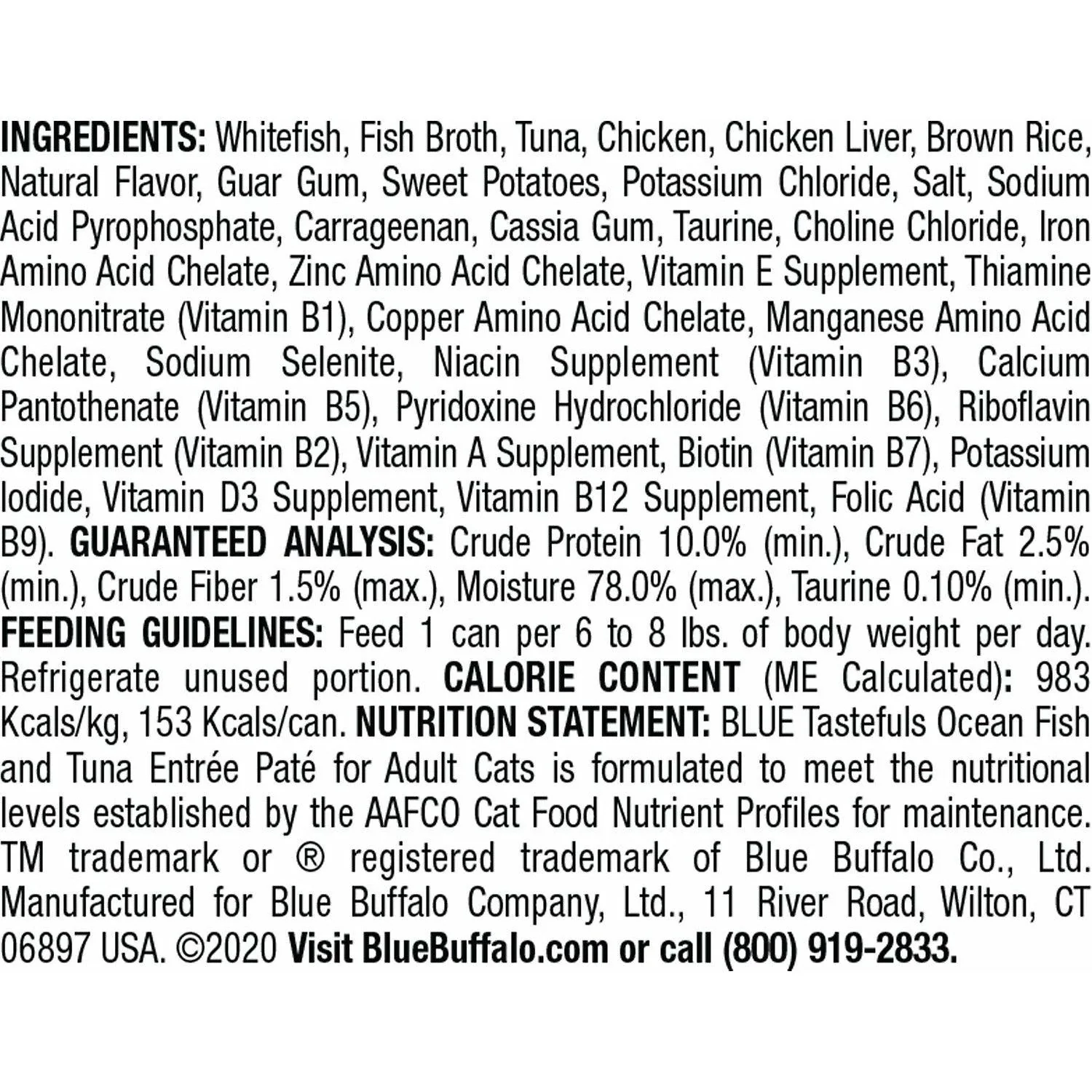 Blue Buffalo Tastefuls Cat Wet Food Ocean Fish & Tuna - Image 8