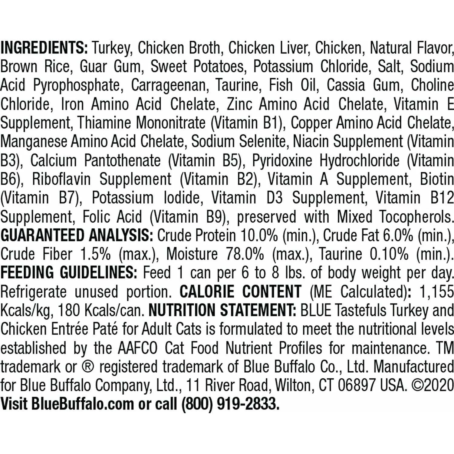 Blue Buffalo Tastefuls Cat Wet Food Turkey & Chicken - Image 8