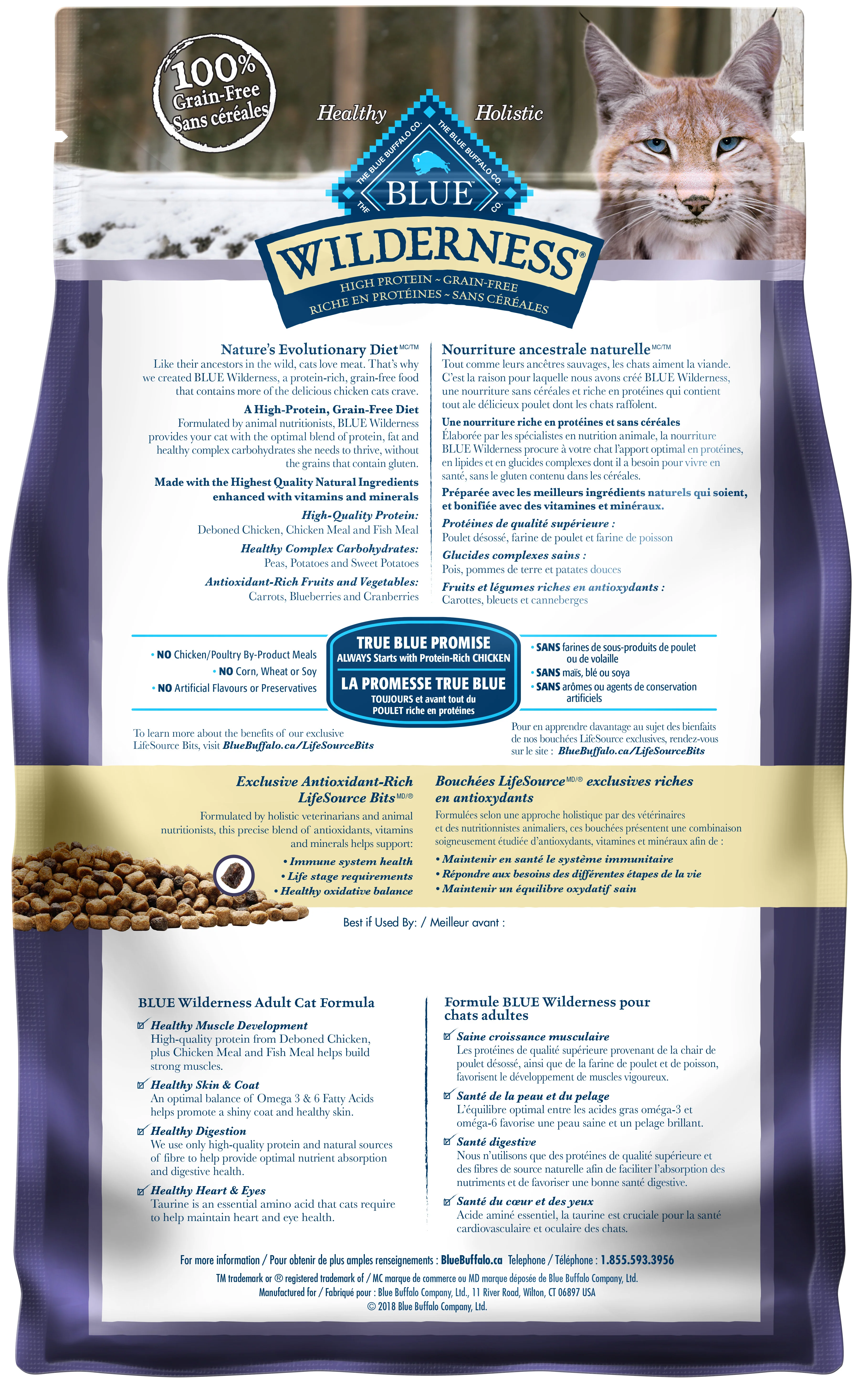 Blue Buffalo Wilderness Cat Food Chicken - Image 2