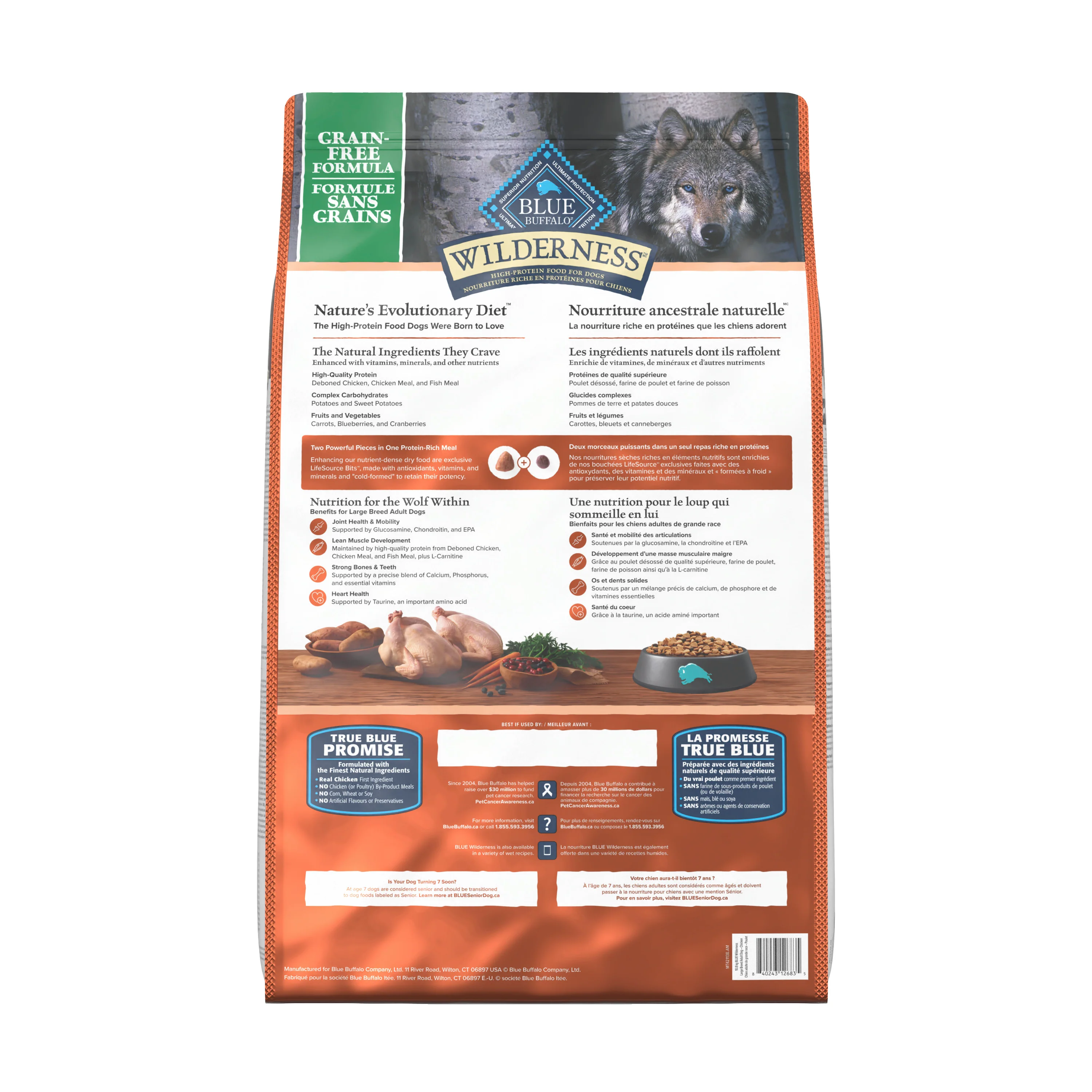 Blue Buffalo Wilderness Dog Food Large Breed Chicken - Image 3