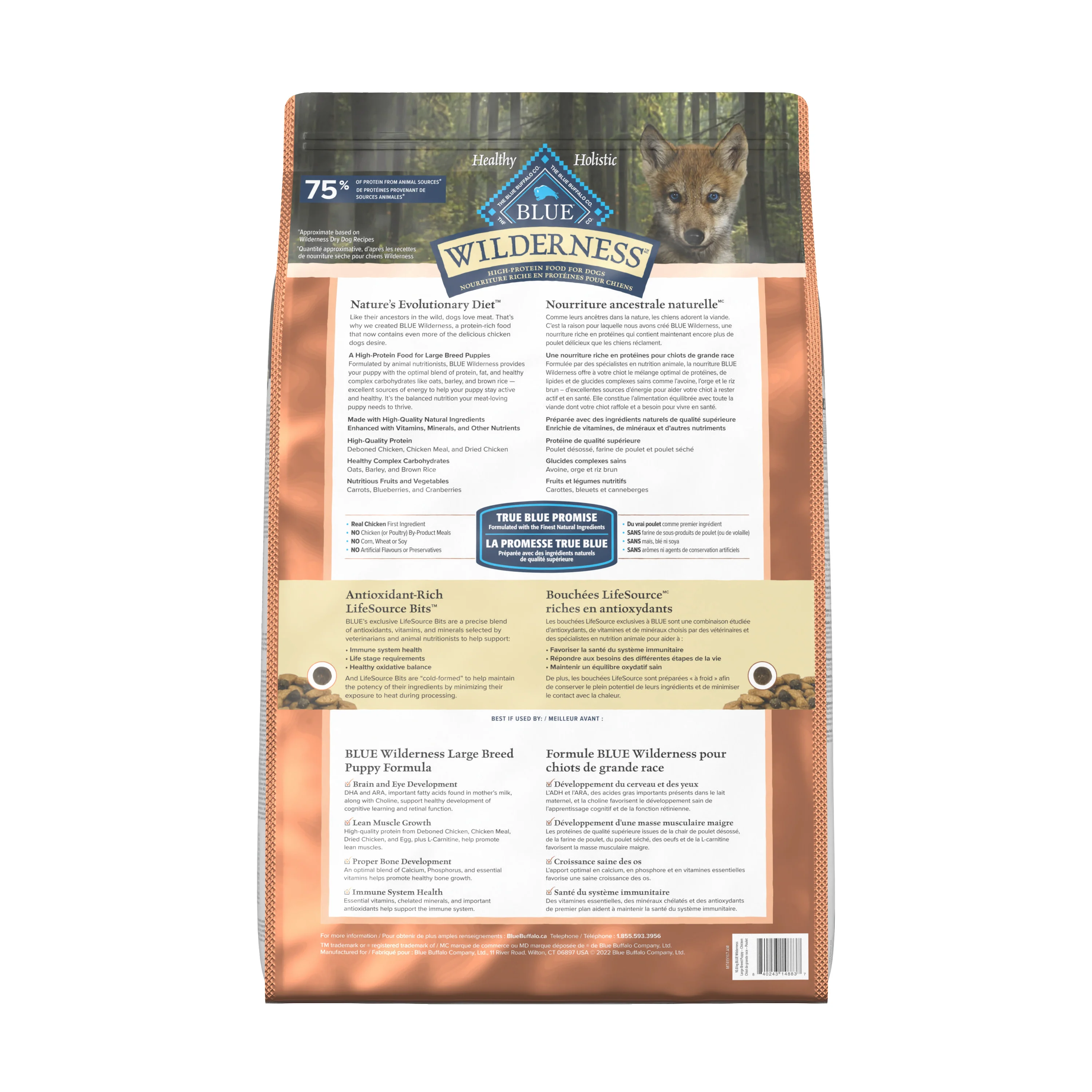 Blue Buffalo Wilderness Dog Food Large Breed Chicken Puppy - Image 3