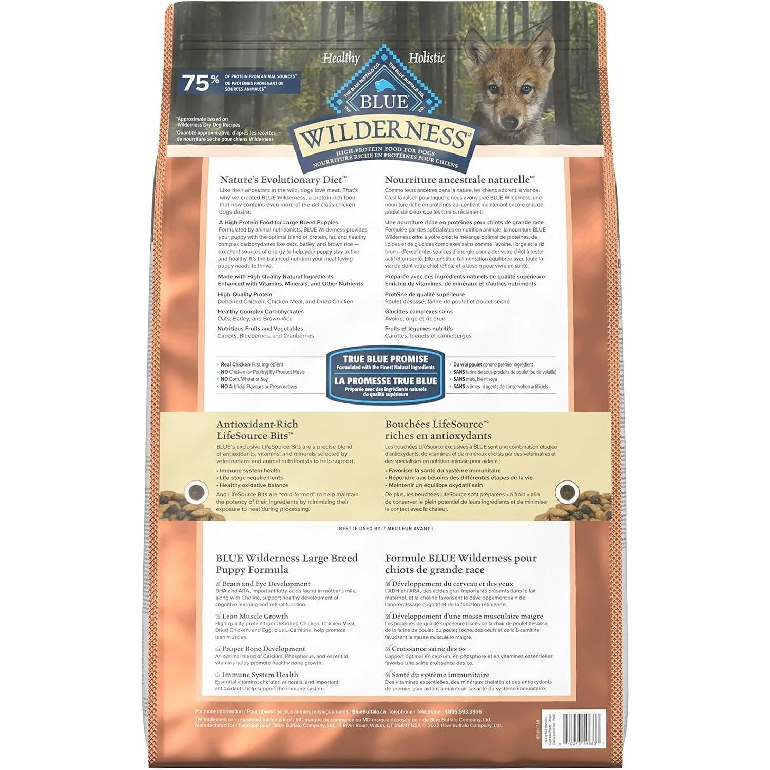 Blue Buffalo Wilderness Dog Food Large Breed Chicken Puppy - Image 8