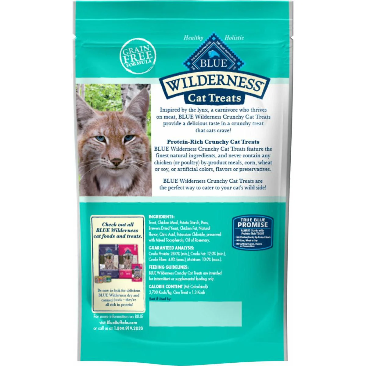 Blue Buffalo Wilderness Cat Treats Trout - Image 2
