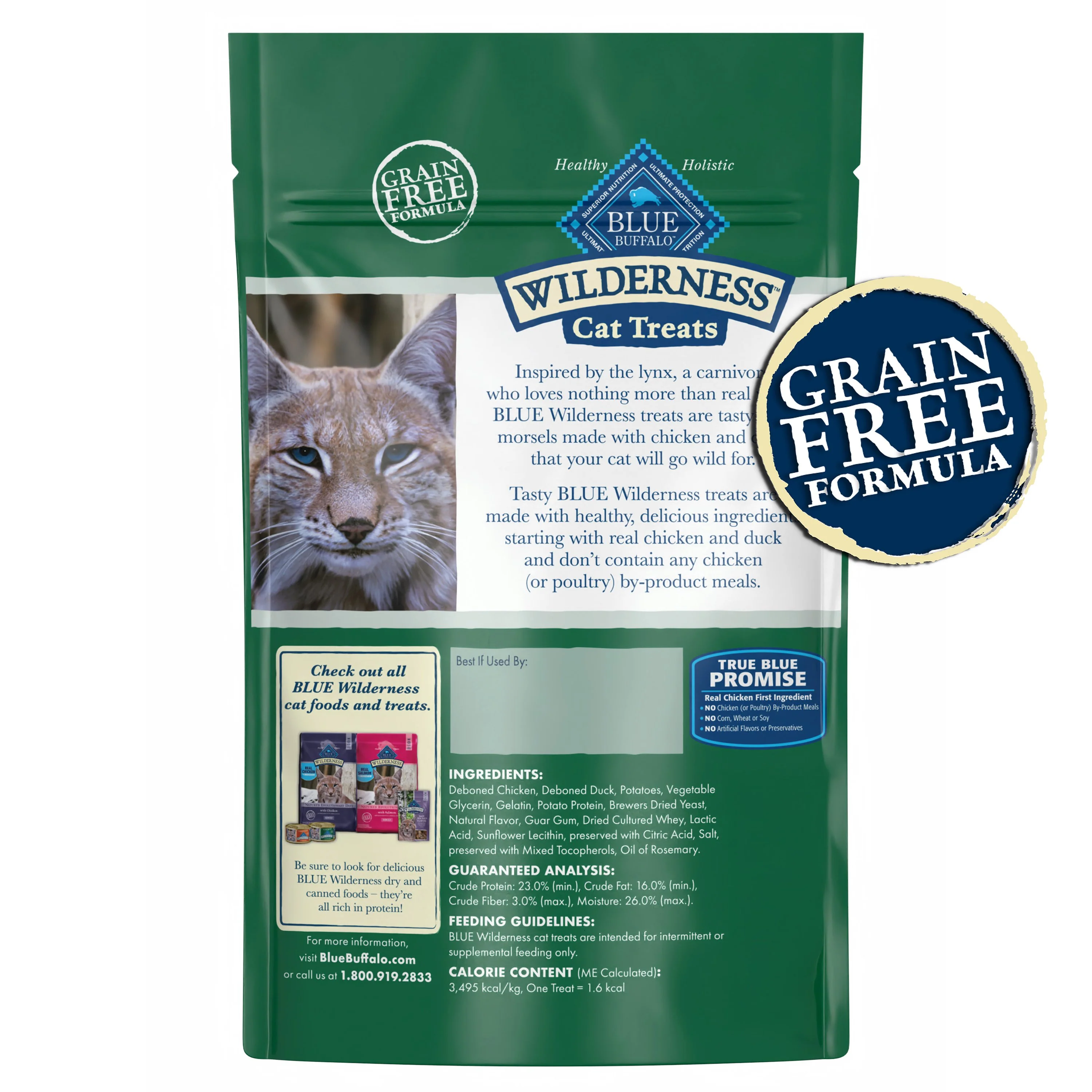 Blue Buffalo Wilderness Cat Treats Chicken & Duck - Image 3