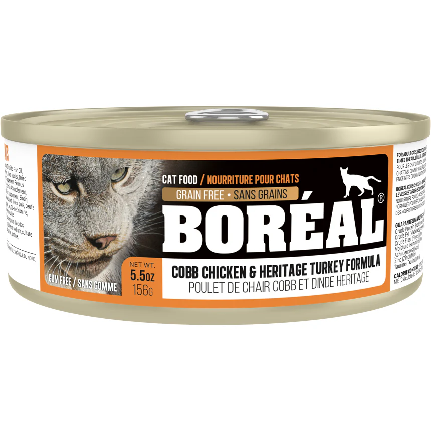 Boréal Cobb Chicken Heritage Turkey Formula Canned Cat Food