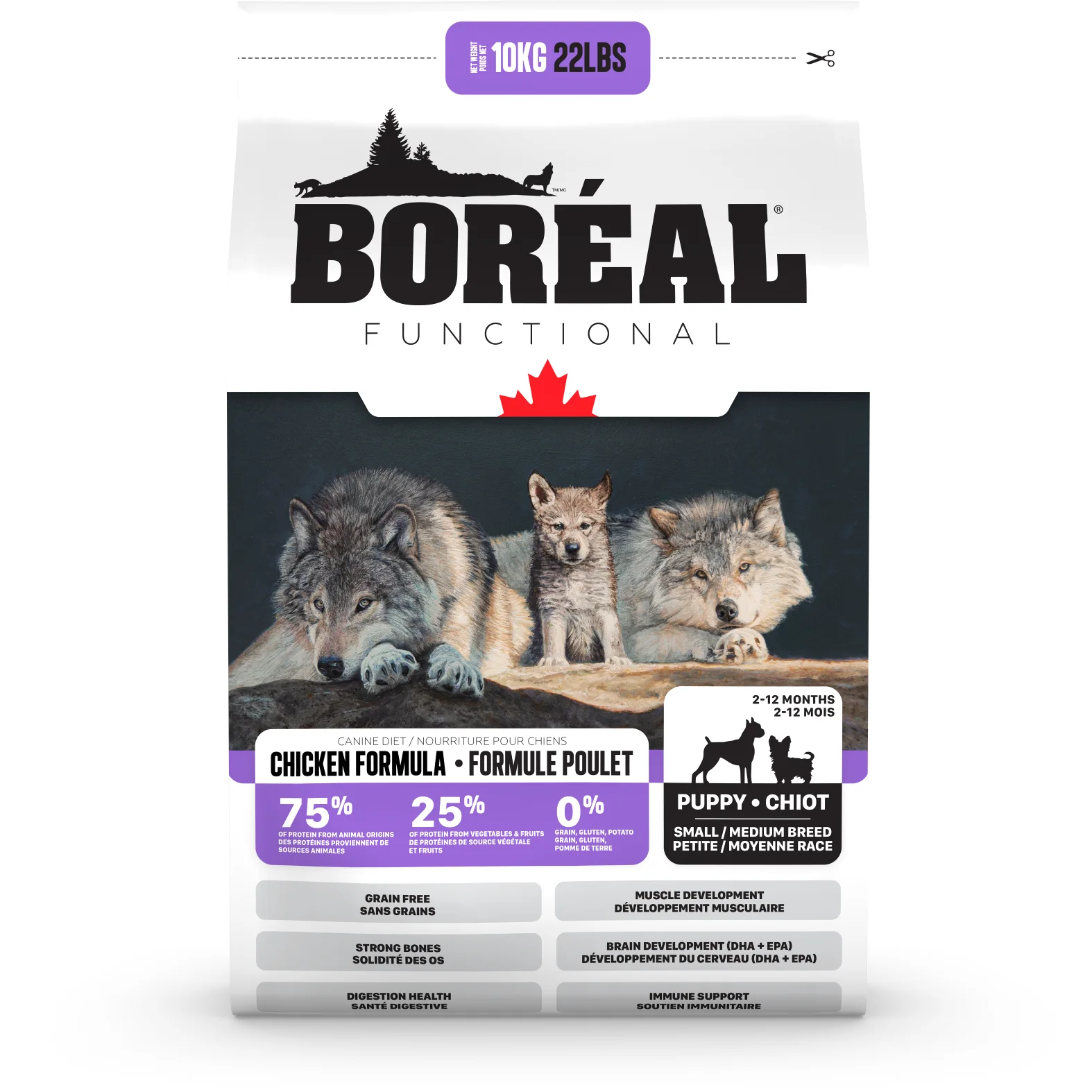 Boréal Functional Dog Food Small and Medium Breed Puppy Chicken Formula - Image 4