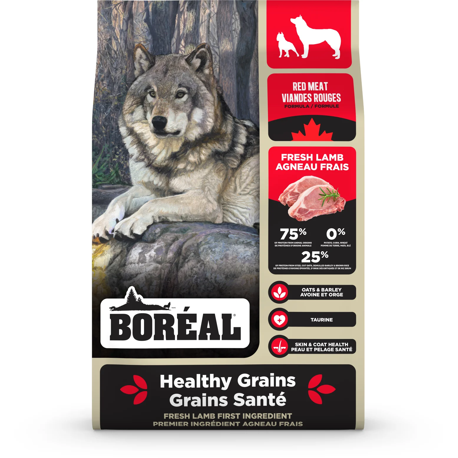 Boréal Healthy Grains Dog Red Meat Formula