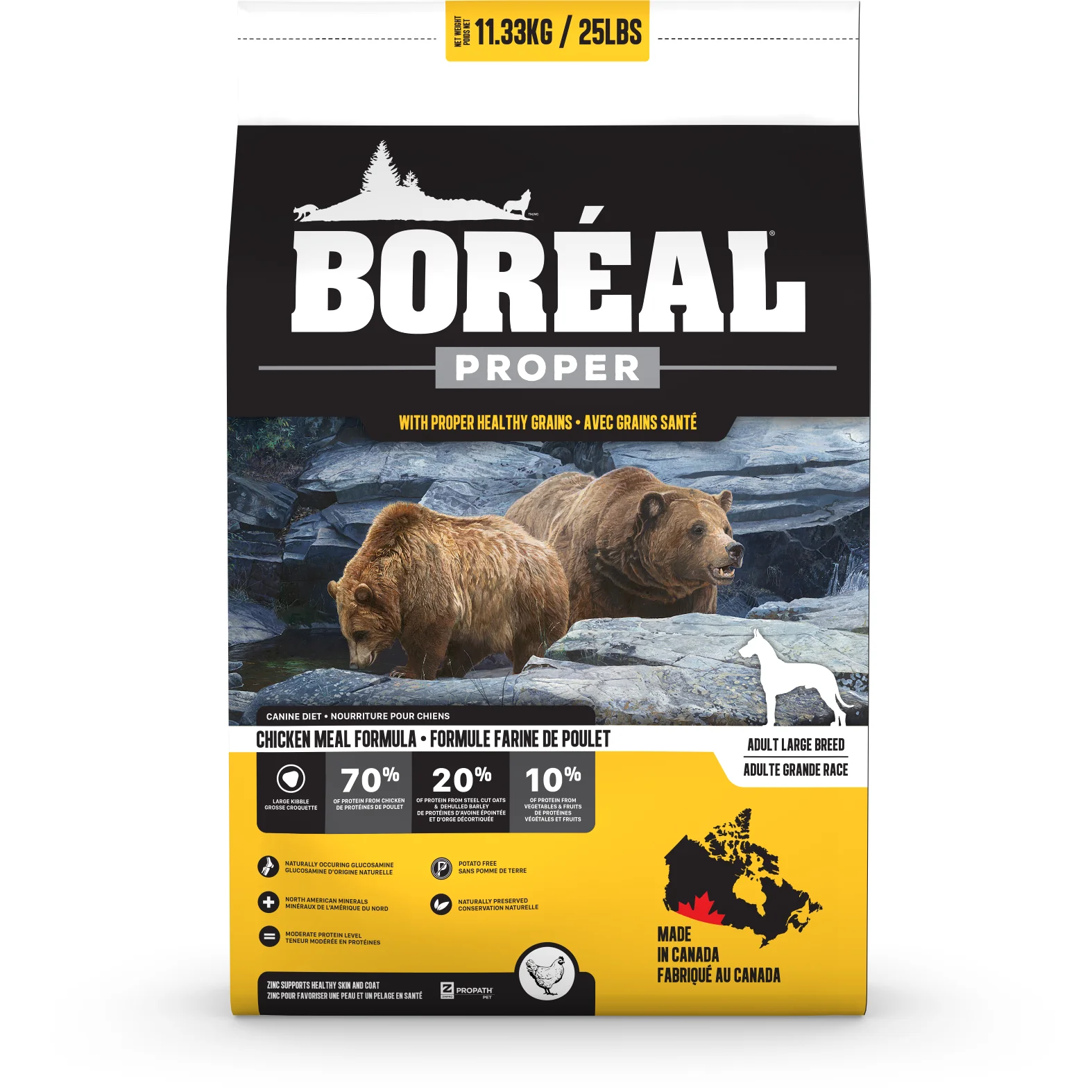 Boréal Proper Dog Food Large Breed Chicken Meal Formula