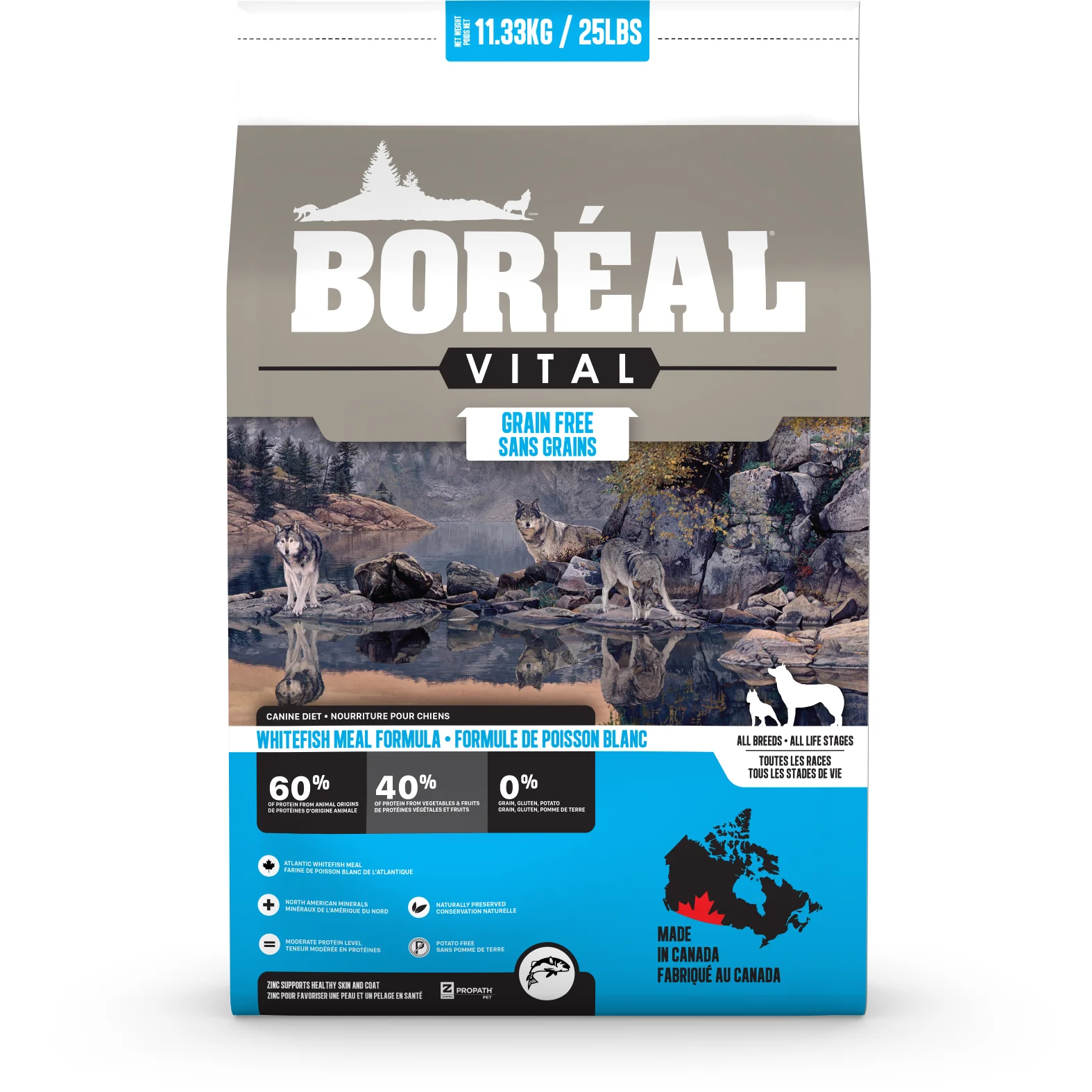 Boréal Vital Dog Food All Breeds Whitefish Meal Formula - Image 2