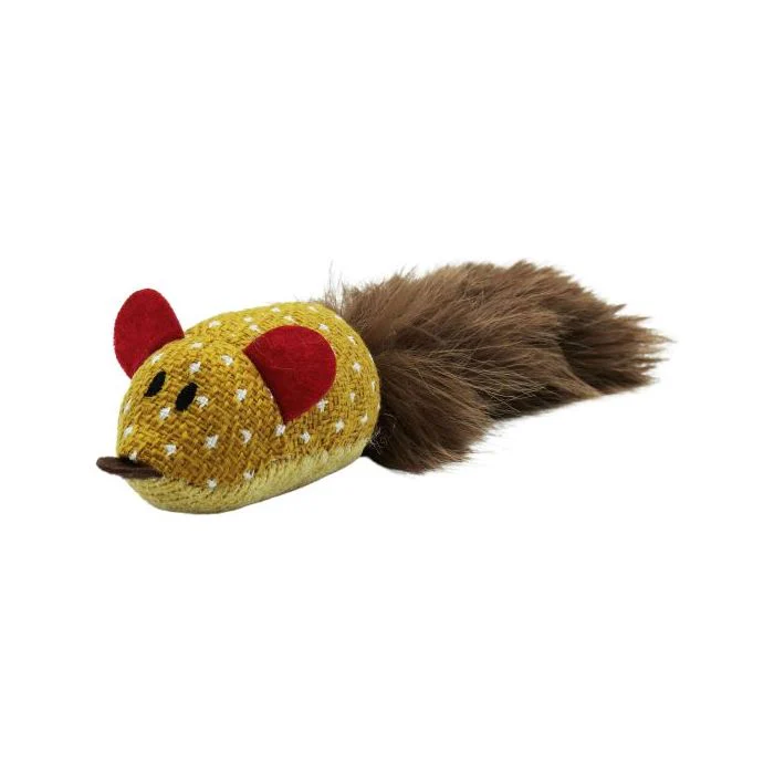 Bud-Z Cat Toy With Catnip Tube With Silky Tail Mouse - Image 3