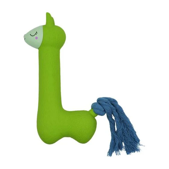 Bud-Z Latex Dog Toy With Squeaker Green Lama - Image 2