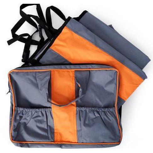 Bud'Z Car Seat Cover Grey & Orange
