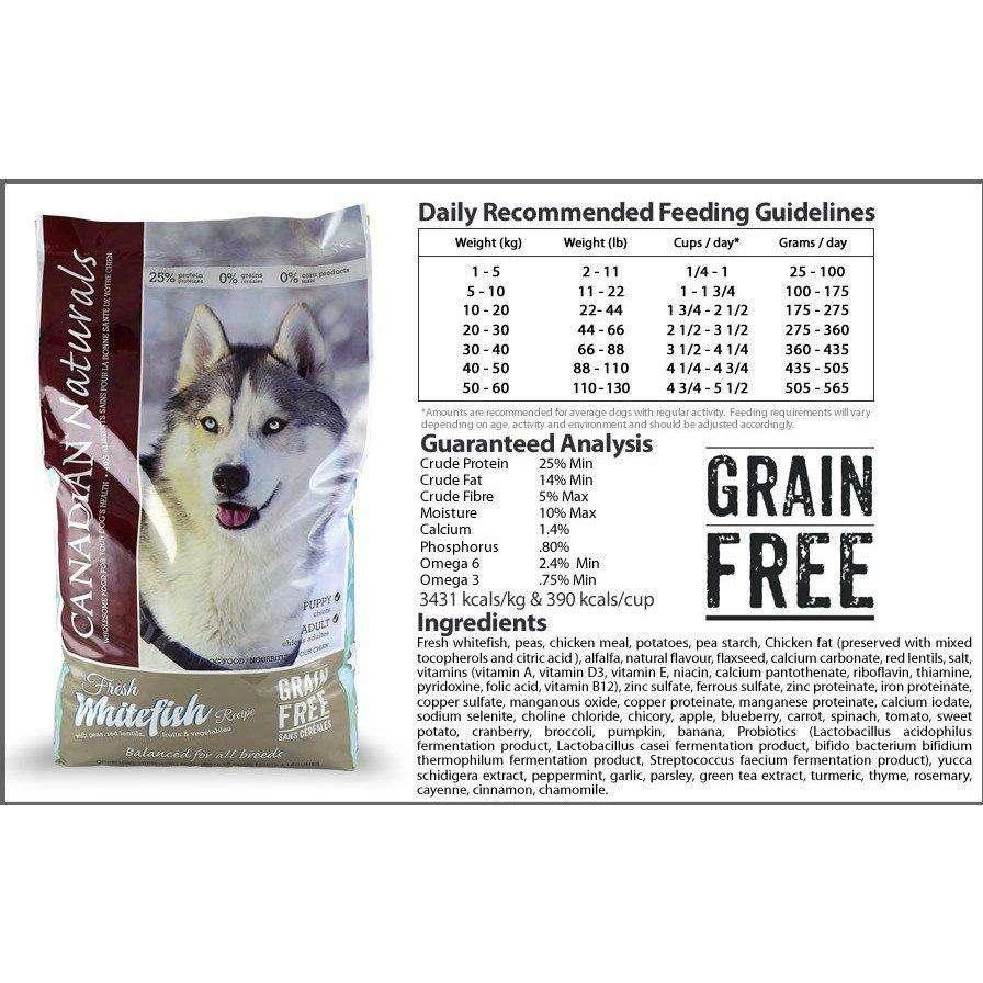 Canadian Naturals Grain Free Whitefish Dog Food - Image 2