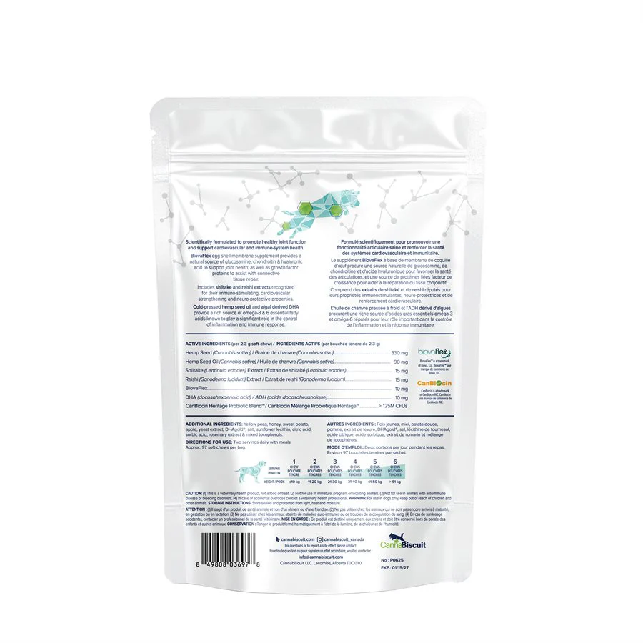 CannaBiscuit ProActive+ with BiovaFlex for Dogs - Image 2