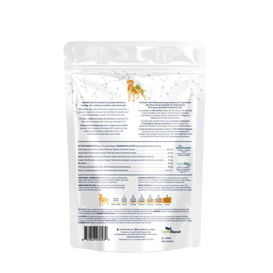 CannaBiscuit Skin & Coat with Collagen & Elastin for Dogs - Image 2