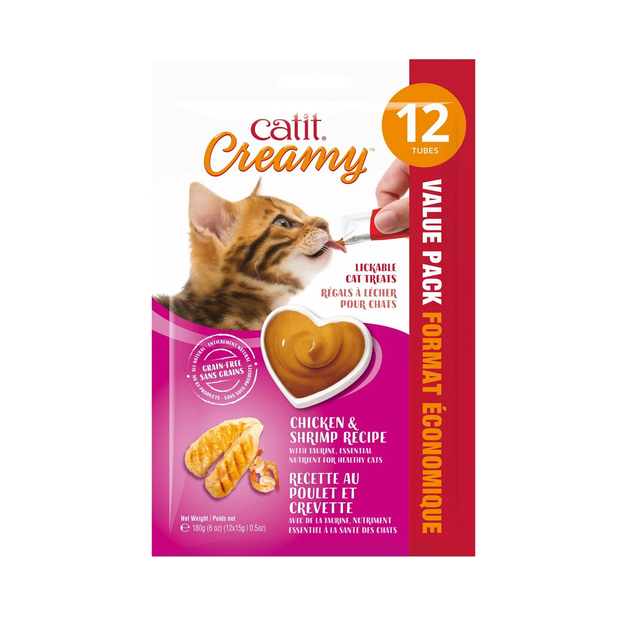 CatIt Creamy Lickable Treats Chicken & Shrimp