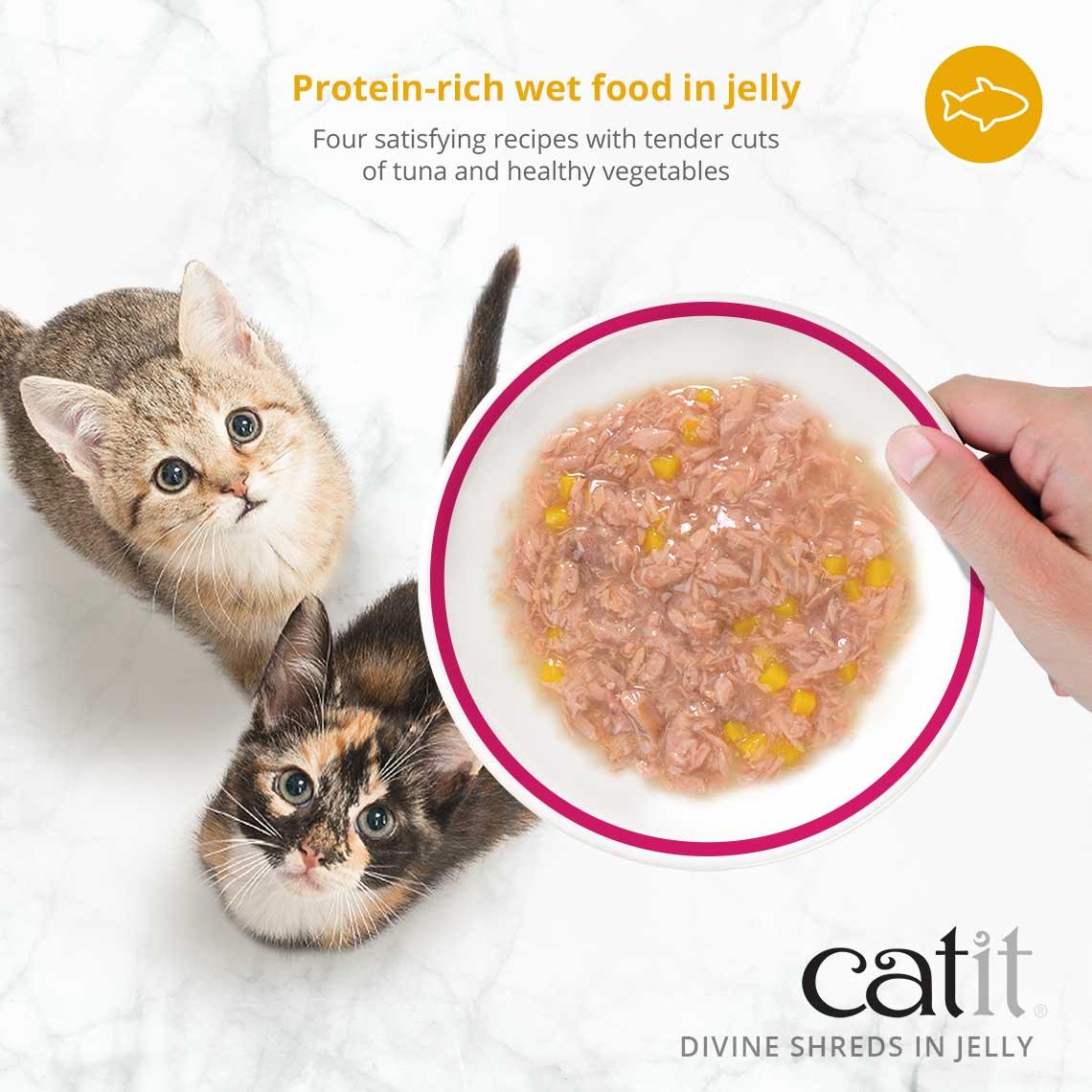 Catit Divine Shreds Tuna In Jelly Multipack - Image 3