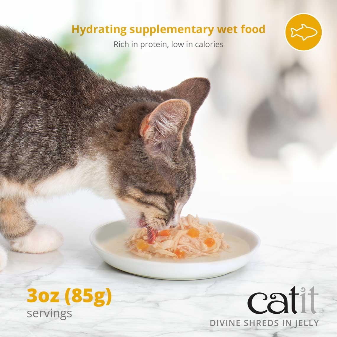 Catit Divine Shreds Tuna In Jelly Multipack - Image 5