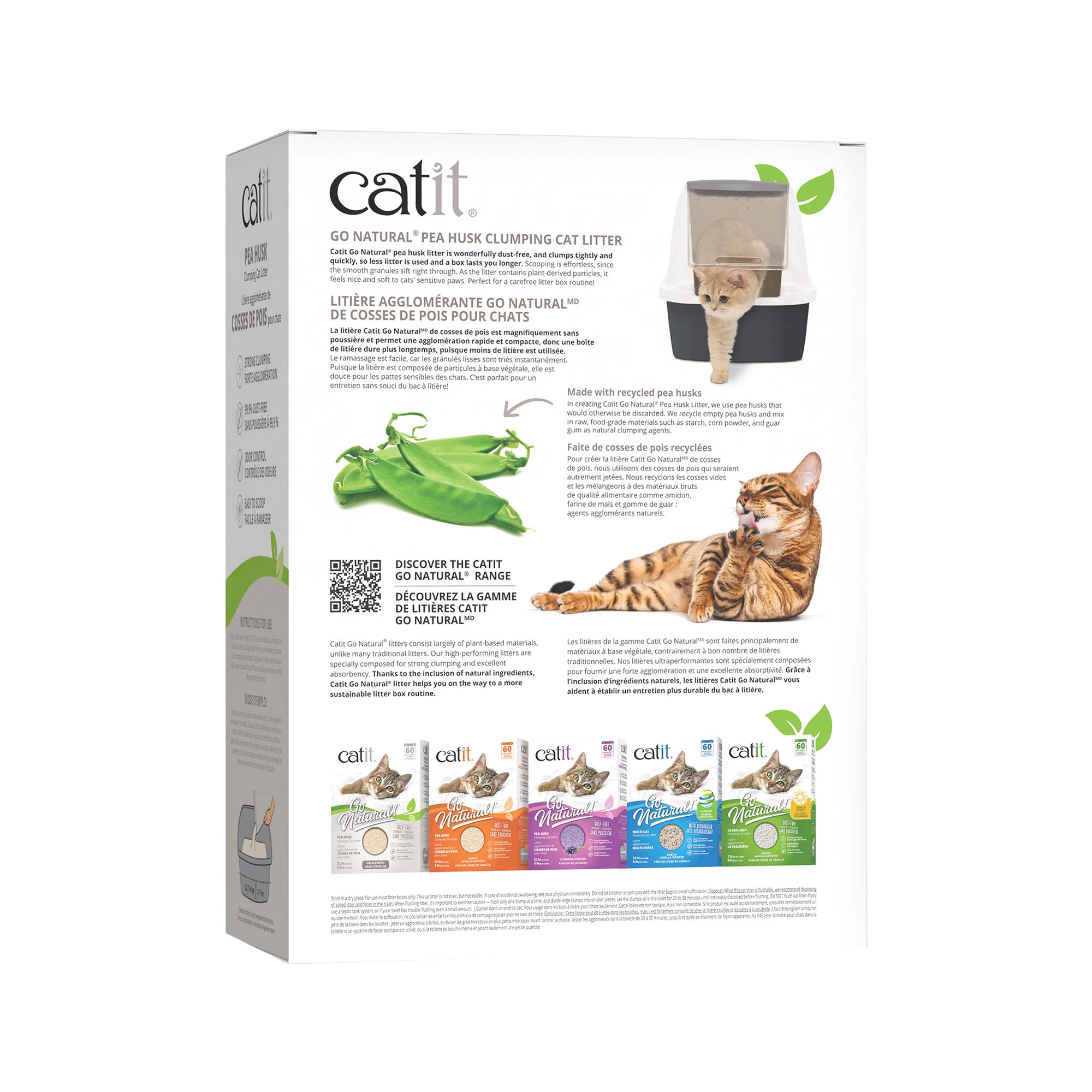 Catit Go Natural Pea Husk Litter Unscented - Image 2