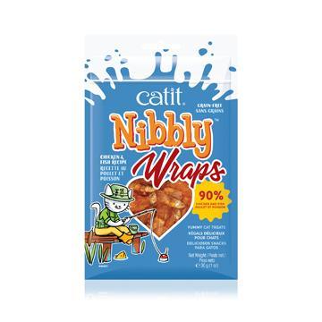 Catit Nibbly Wraps Treats Chicken & Fish