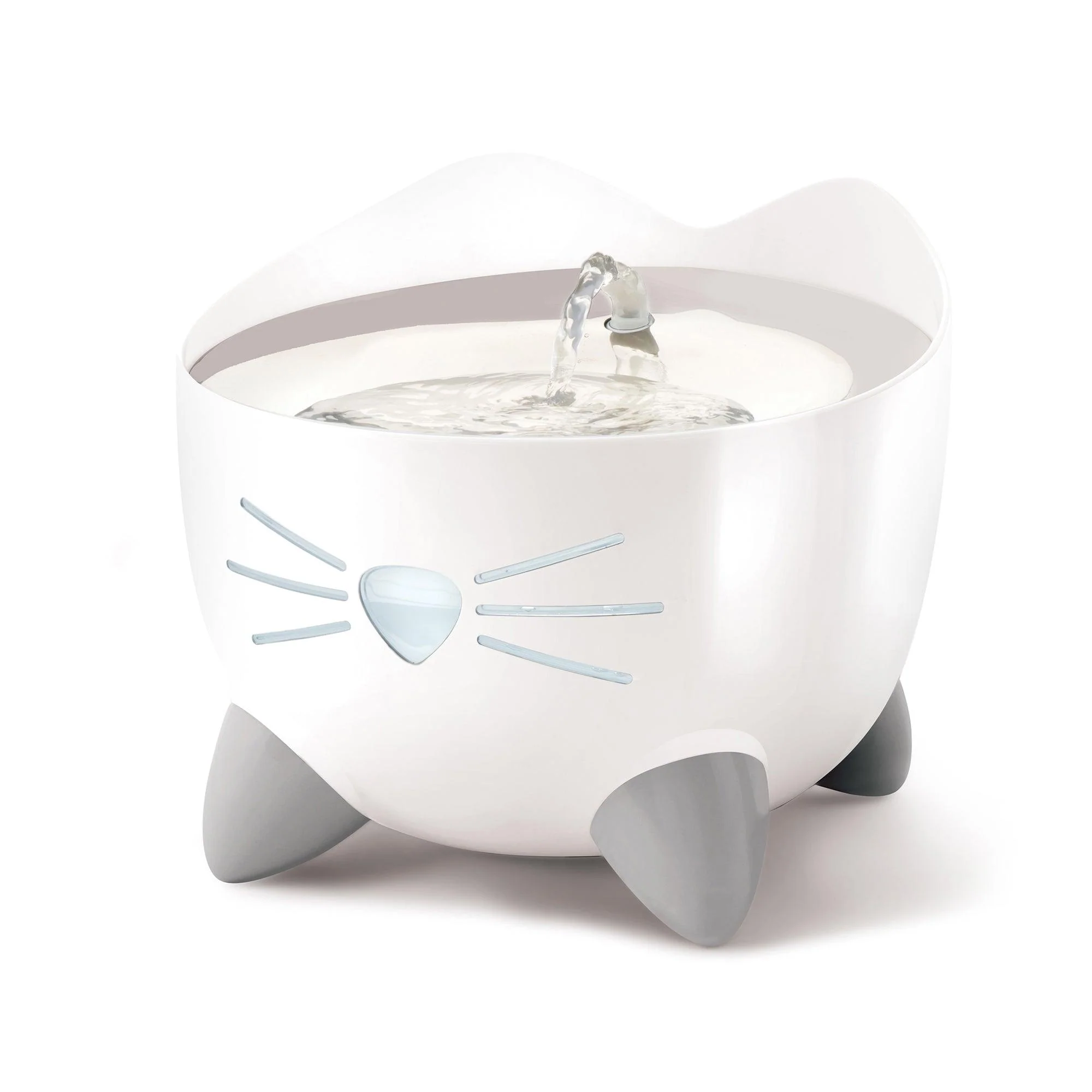 Catit Pixi Fountain White Combo with Feeding Dish & 3 Filters - Image 5