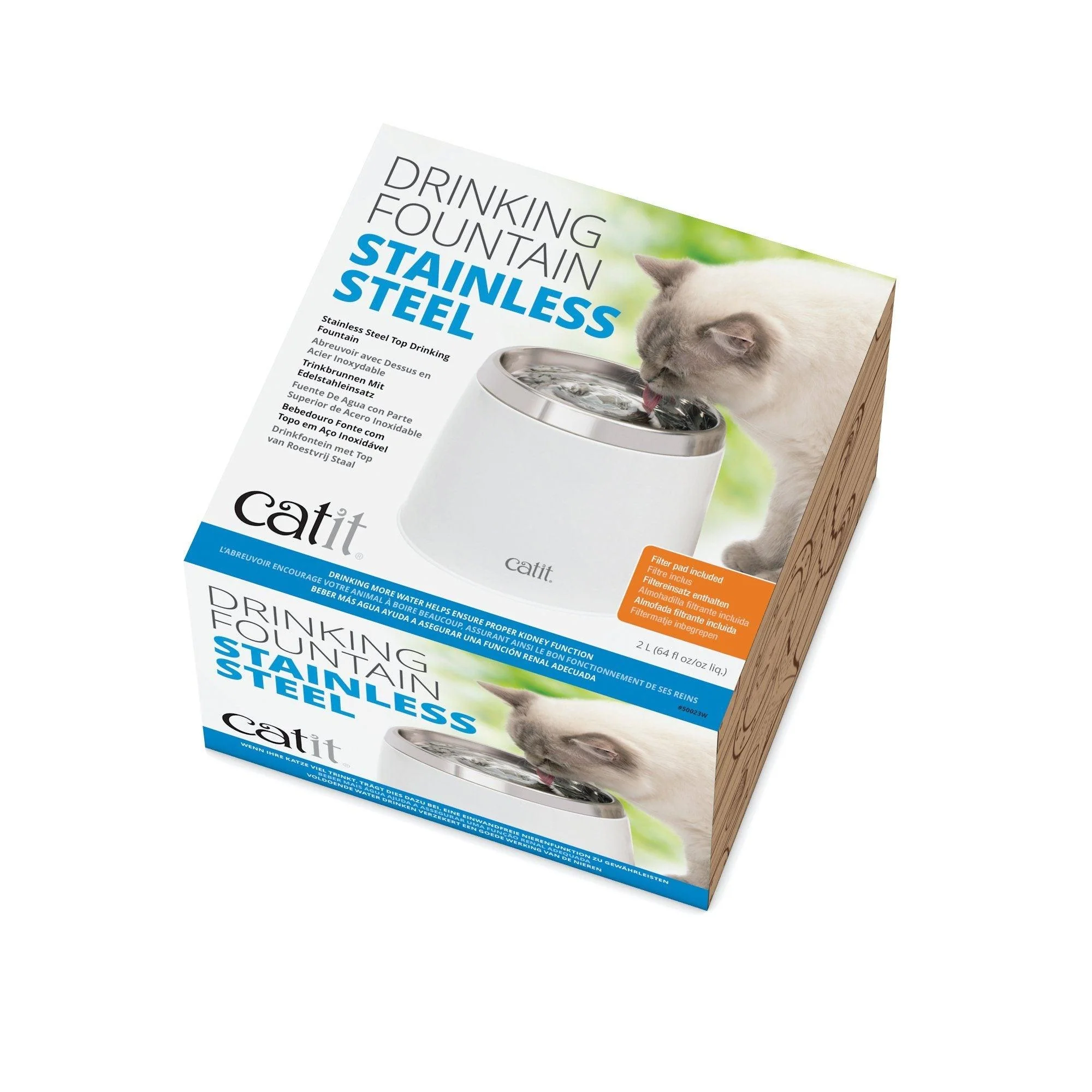 Catit Stainless Steel Top Drinking Fountain - Image 3
