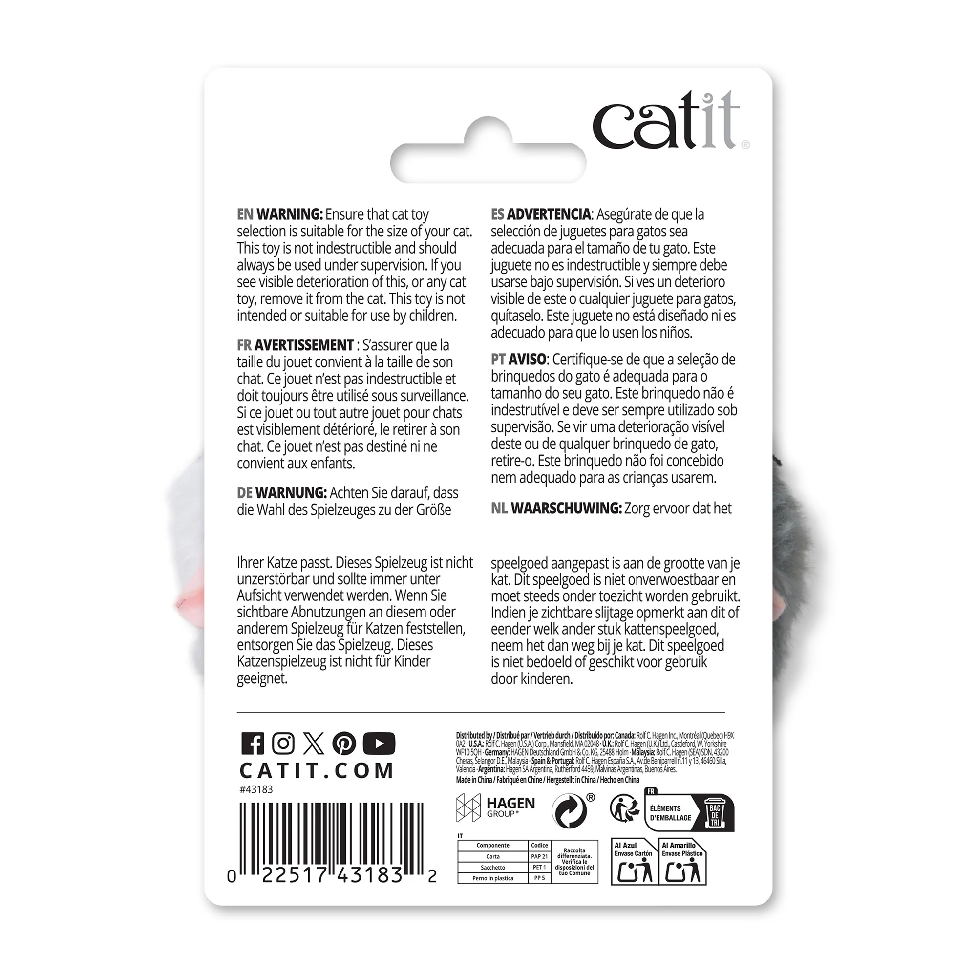Catit Running Wind Up Mouse Cat Toy Set - Image 3
