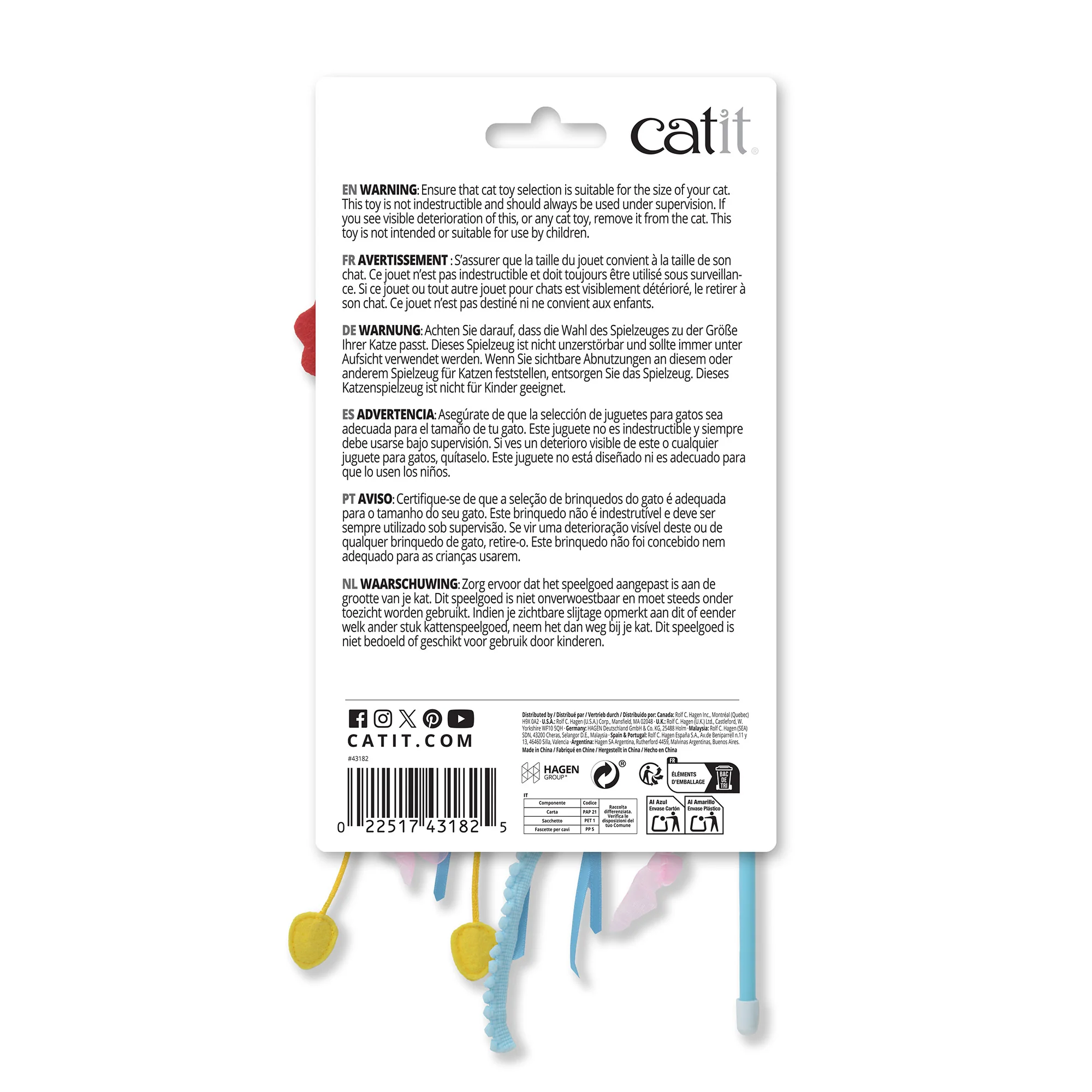 Catit Sea Animals Cat Teaser & 2 Cat Toys - Image 3