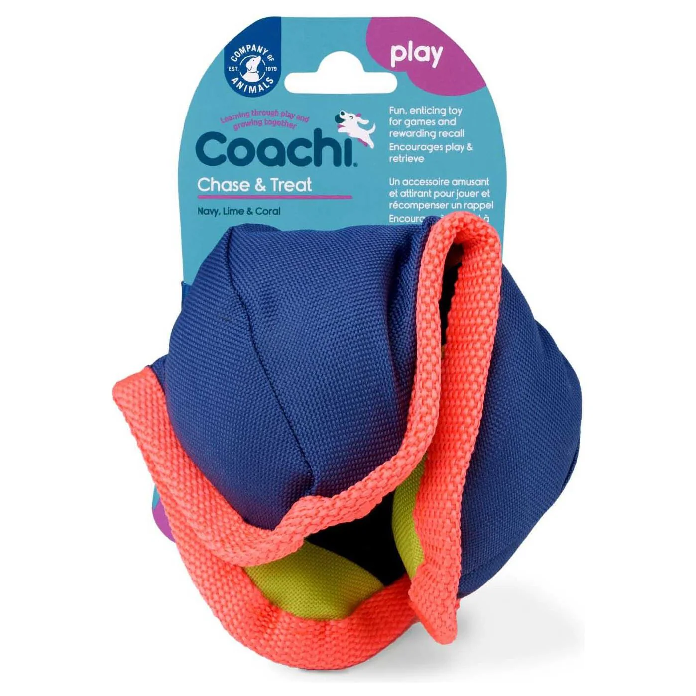 Coachi Chase & Treat Navy, Coral & Coral