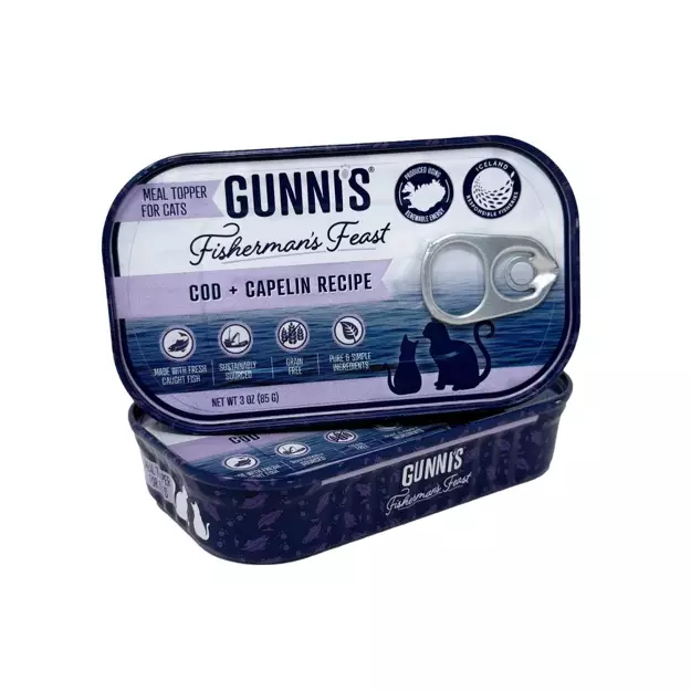 Gunni's Pet Cod & Capelin Recipe Food Topper For Cats